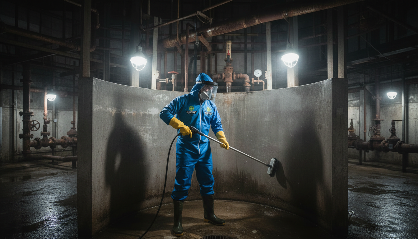 Higienização de caixa d'água